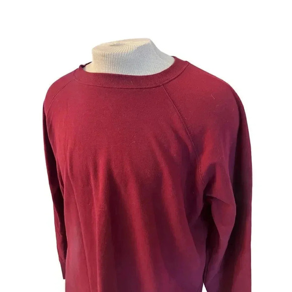 eddie Bauer maroon sweatshirt  long sleeve crew neck XL - Picture 3 of 5